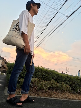 ちゃんえがさん（メンズ・178cm）の夏コーディネート