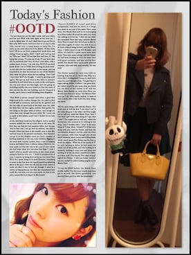 「HERE'S（HERE'S）のアイテム（その他アウター）」を使った、はづにゃんさん（レディース・154cm）の冬コーディネート