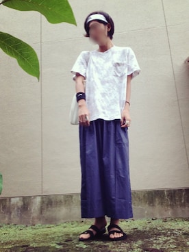 「NIKE(ナイキ)のアイテム(バングル/リストバンド)」を使った、ユーサクさん(メンズ・173cm)の夏コーディネート