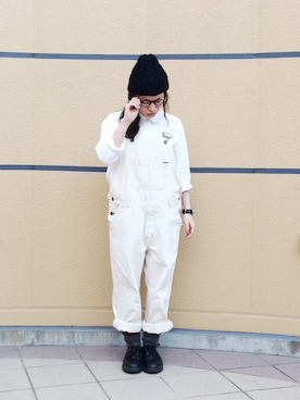 「アイテム（レッグウェア、グリーン系）」を使った、Miki.Nさん（レディース・149cm）の秋コーディネート