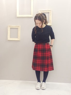 「アイテム（タイツ/ストッキング）」を使った、Miki.Nさん（レディース・149cm）の秋コーディネート