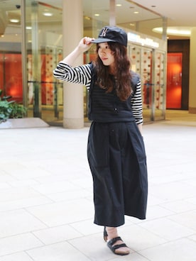 「サンダルに靴下」｜Miki.Nさん（レディース・149cm）の春コーディネート