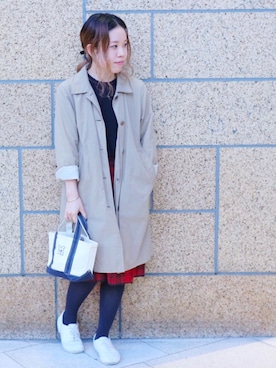 「アイテム（タイツ/ストッキング）」を使った、Miki.Nさん（レディース・148cm・20代）の秋コーディネート