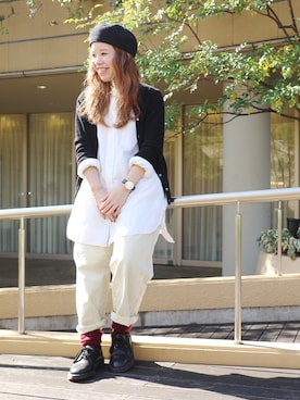 「Tabio（タビオ）のアイテム」を使った、Miki.Nさん（レディース・148cm）の秋コーディネート