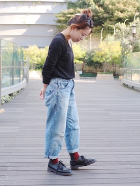 「Tabio（タビオ）のアイテム」を使った、Miki.Nさん（レディース・148cm）の秋コーディネート