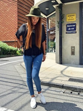 「プラットフォーム」｜「アイテム（その他シューズ）」を使った、LeTalon渋谷店さん（レディース・163cm）の夏コーディネート