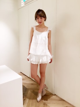 「snidel」｜manami uchidaさん（レディース・163cm）の夏コーディネート