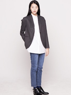 「WNDERKAMMER（ブンダーカンマー）のアイテム（ジャケット/アウター）」を使った、wnderkammerさん（レディース・174cm）の冬コーディネート