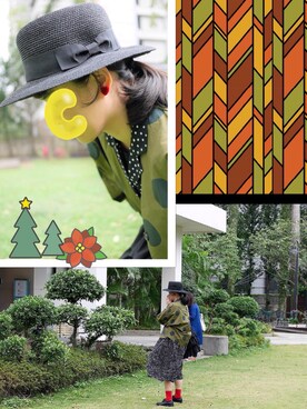 「BEAMS（ビームス）のアイテム（イヤリング）」を使った、Mingさん（レディース・160cm）の冬コーディネート