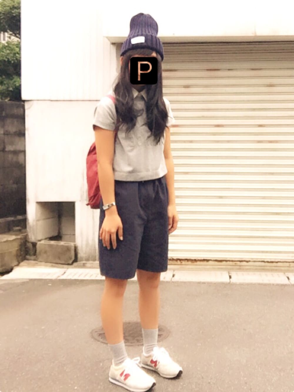 NEW BALANCEのアイテムを使った「ネイビーパンツ」のレディース人気