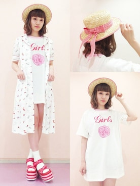 「rose」｜「アイテム（ワンピース/ドレス）」を使った、CandyStripperさん（レディース・167cm）の春コーディネート