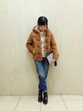 「Palanco（パランコ）のアイテム」を使った、イワタさん（レディース・153cm）の冬コーディネート