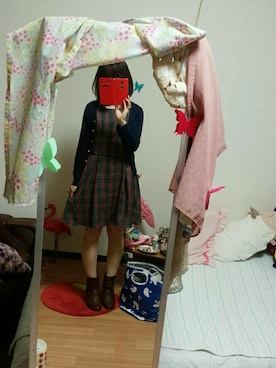 「タータンチェック」｜k kさん（レディース・158cm）の秋コーディネート