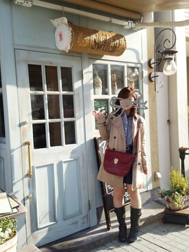 「おしゃれカフェ」｜k kさん（レディース・158cm）の春コーディネート