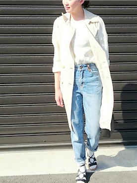 「Sheta（シータ）のアイテム（トップス）」を使った、ryoさん（レディース・156cm）の春コーディネート