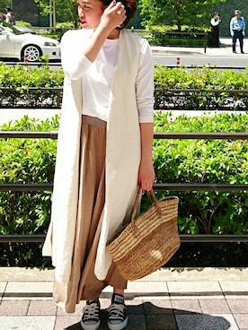 「SOFIE D'HOORE（ソフィードール）のアイテム（トップス）」を使った、ryoさん（レディース・156cm）の春コーディネート