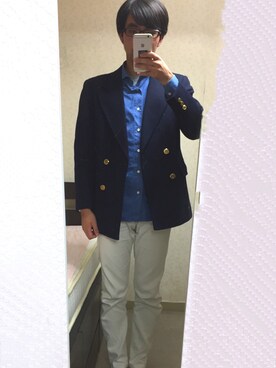 「Stanley Blacker（スタンリーブラッカー）のアイテム（テーラードジャケット）」を使った、Tak.Kさん（メンズ・168cm）の秋コーディネート