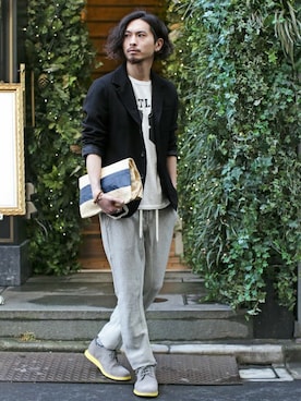 「Champion」｜nano・universe men's STAFFさん（メンズ・173cm）の冬コーディネート