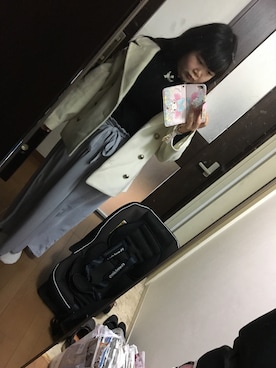 「Chico（チコ）のアイテム（ピーコート）」を使った、funamonさん（レディース・152cm）の秋コーディネート