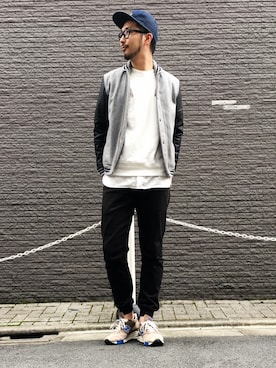 A シモキタGARAGE byNAVAL employee SOMA is wearing NAVAL "メルトンスタジャン"