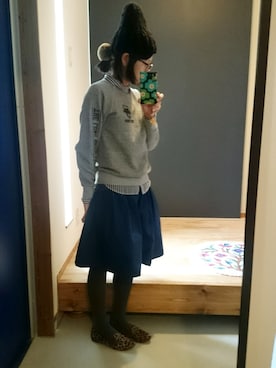 「黒ニット」｜まりめっこさん（レディース・157cm）の春コーディネート