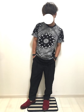 「REBTRAIT（レブトレイト）のアイテム」を使った、ともさん（メンズ・164cm）の夏コーディネート