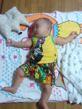 「BACK ALLEY（バックアレイ）のアイテム」を使った、たろうさん（キッズ・70cm）の冬コーディネート