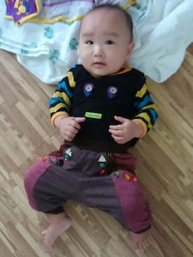 「BACK ALLEY（バックアレイ）のアイテム」を使った、たろうさん（キッズ・70cm）の冬コーディネート