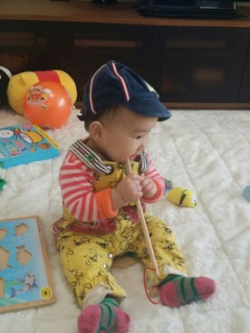 「BACK ALLEY（バックアレイ）のアイテム」を使った、たろうさん（キッズ・70cm）の冬コーディネート