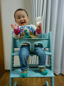 「ストッケ」｜たろうさん（キッズ・70cm）の春コーディネート