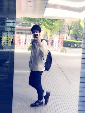 「POLO RALPH LAUREN（ポロ ラルフ ローレン）のアイテム（ブルゾン、ホワイト系）」を使った、JyunyaItoさん（メンズ・173cm）の秋コーディネート