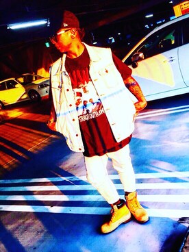 「Kingのアイテム」を使った、kingさん（メンズ・168cm）の夏コーディネート