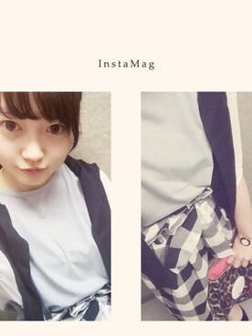 奥田晃子さん（レディース・153cm）の春コーディネート