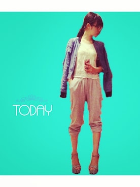 奥田晃子さん(レディース・153cm)の春コーディネート