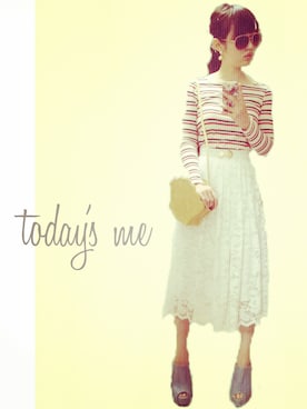 奥田晃子さん（レディース・153cm）の春コーディネート