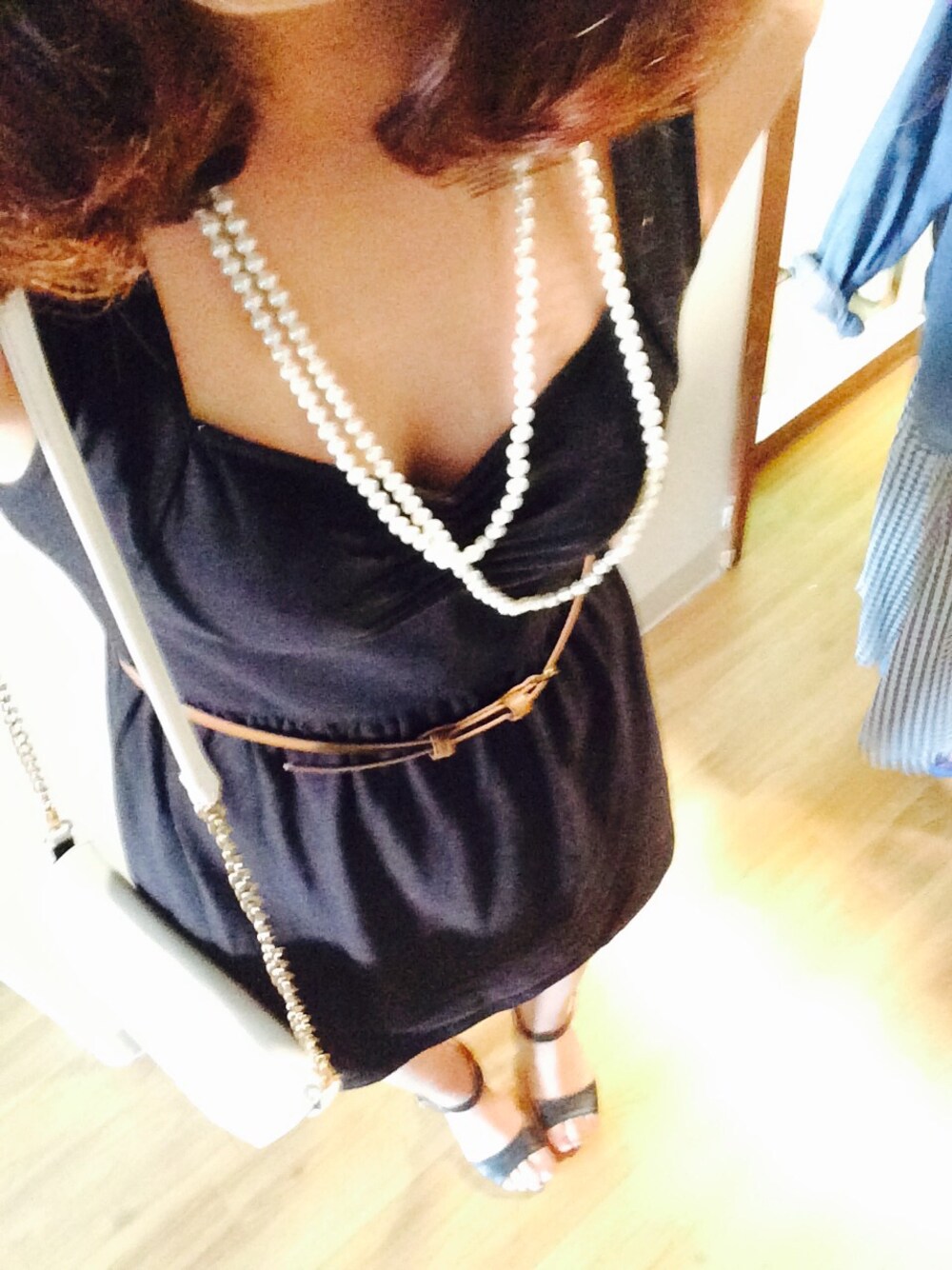 「FOREVER 21のアイテム（ワンピース、ブラック系）」を使った、nanana❣さん（レディース・165cm）の冬コーディネートの1枚目の写真