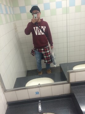 「トイレから失礼しやす」｜「アイテム（ブーツ）」を使った、まっつんさん（メンズ・170cm）の冬コーディネート