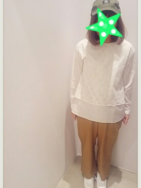 「SEVENDAYS=SUNDAY（セブンデイズサンデイ）のアイテム（チュニック）」を使った、らりさん（レディース・161cm）の春コーディネート