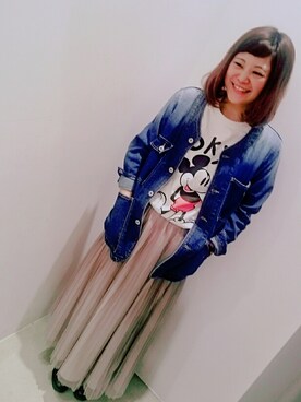 「SEVENDAYS=SUNDAY（セブンデイズサンデイ）のアイテム（カバーオール）」を使った、らりさん（レディース・161cm）の春コーディネート