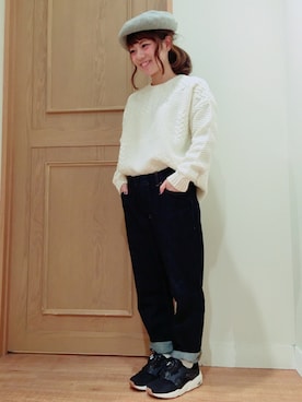 「ディスクブレイズ」｜「アイテム（ハンチング/ベレー帽）」を使った、studio CLIP saitoさん（レディース・148cm）の秋コーディネート