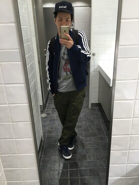 「ミッキーT」｜「アイテム（その他アウター）」を使った、kameさん（メンズ・165cm）の秋コーディネート