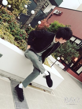 「アイテム（バングル/リストバンド）」を使った、たーくんさん（メンズ・174cm・10代）の冬コーディネート