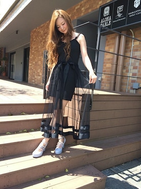 「ISBIT（アイズビット）のアイテム」を使った、ISBITさん（レディース・164cm）の春コーディネート