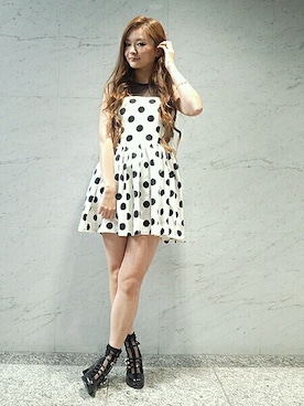 「ISBIT（アイズビット）のアイテム」を使った、ISBITさん（レディース・164cm）の春コーディネート