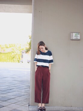 「MEIER.Q（マイヤーキュー）のアイテム」を使った、manju大饅さん（メンズ・159cm）の秋コーディネート