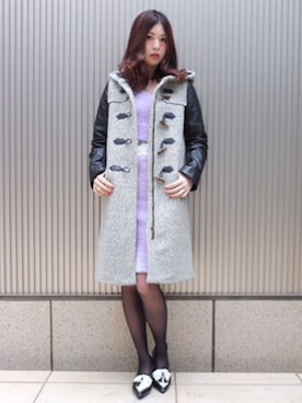 「EATME」｜「アイテム（その他アウター）」を使った、eatme-staffさん（レディース・168cm）の冬コーディネート