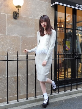 「アイテム（その他トップス）」を使った、eatme-staffさん（レディース・168cm）の春コーディネート