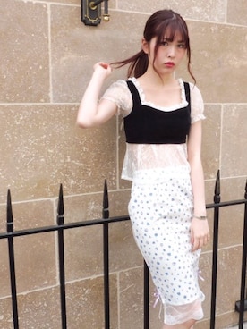 「アイテム（その他トップス）」を使った、eatme-staffさん（レディース・168cm）の春コーディネート