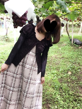 「KBF（ケイビーエフ）のKBF　ケーブルニットビスチェ（その他トップス、ブラック系）」を使った、きさりさん（レディース）の秋コーディネート
