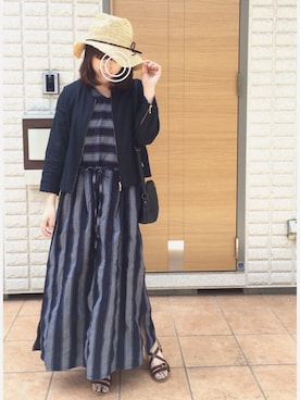 「NOMBRE IMPAIR（ノンブルアンペール）のアイテム（ジャケット/アウター）」を使った、きさりさん（レディース・160cm）の春コーディネート